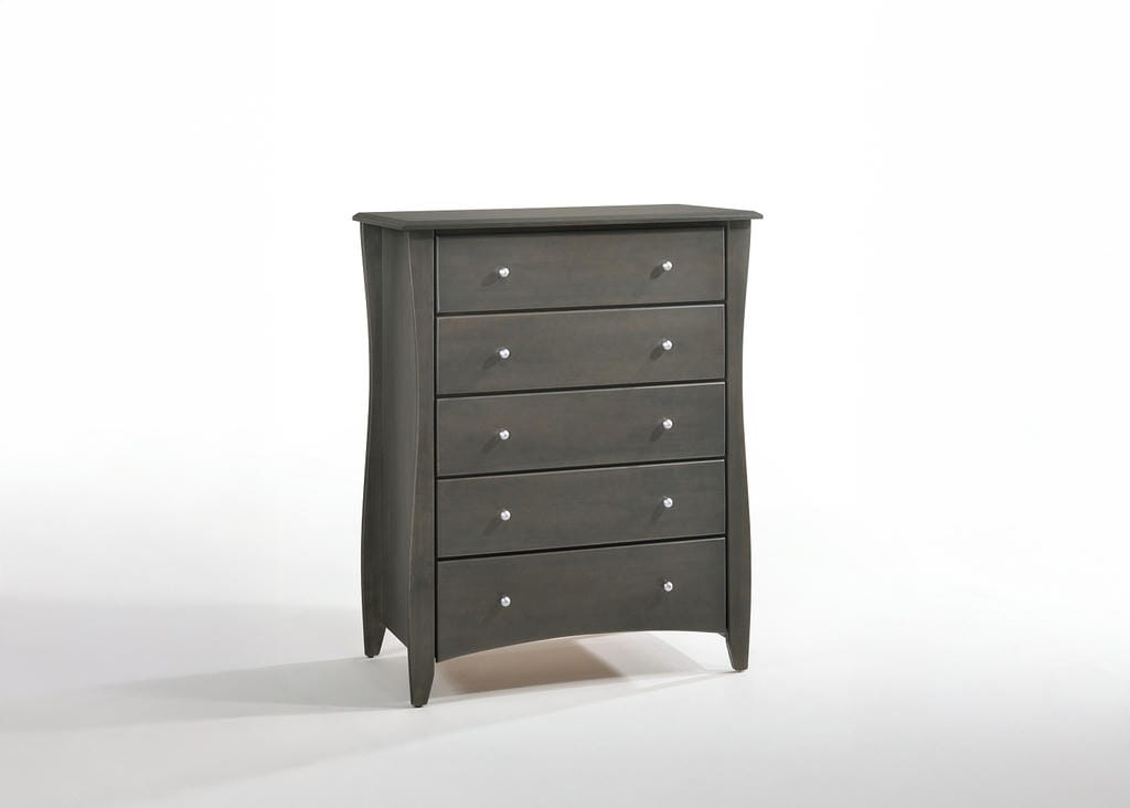 Clove 5 Drawer Dresser Stonewash (Metal Knobs)